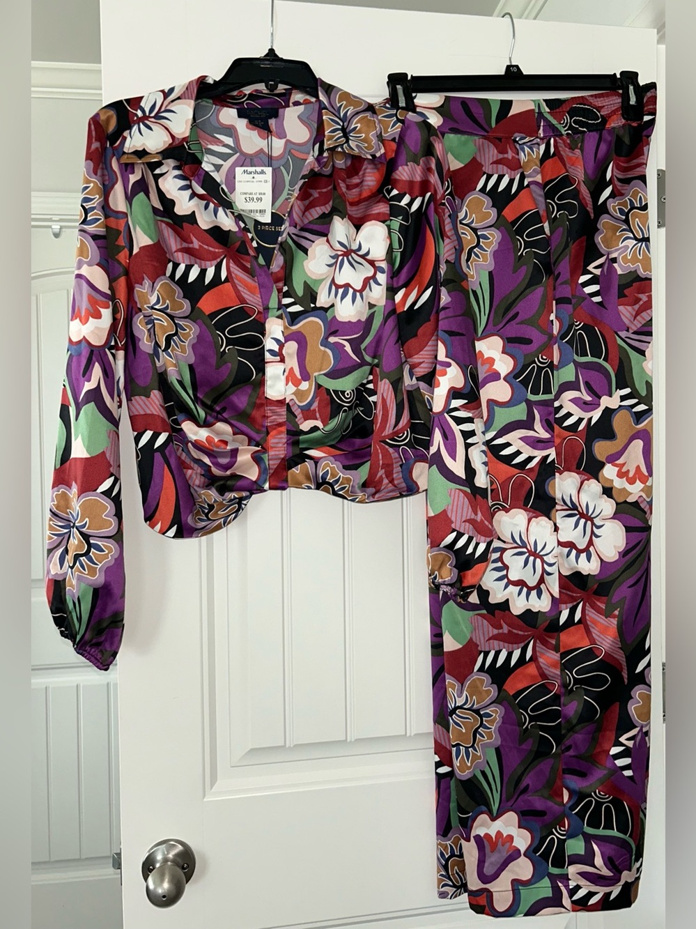 Rachel Roy Colorful Floral Two-Piece Set - Multicolor